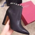 Valentino Rockstud Leather Point-Toe Booties